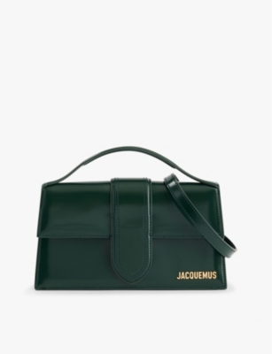 Jacquemus Dark Green Le Grand Bambino Leather Top-handle Bag