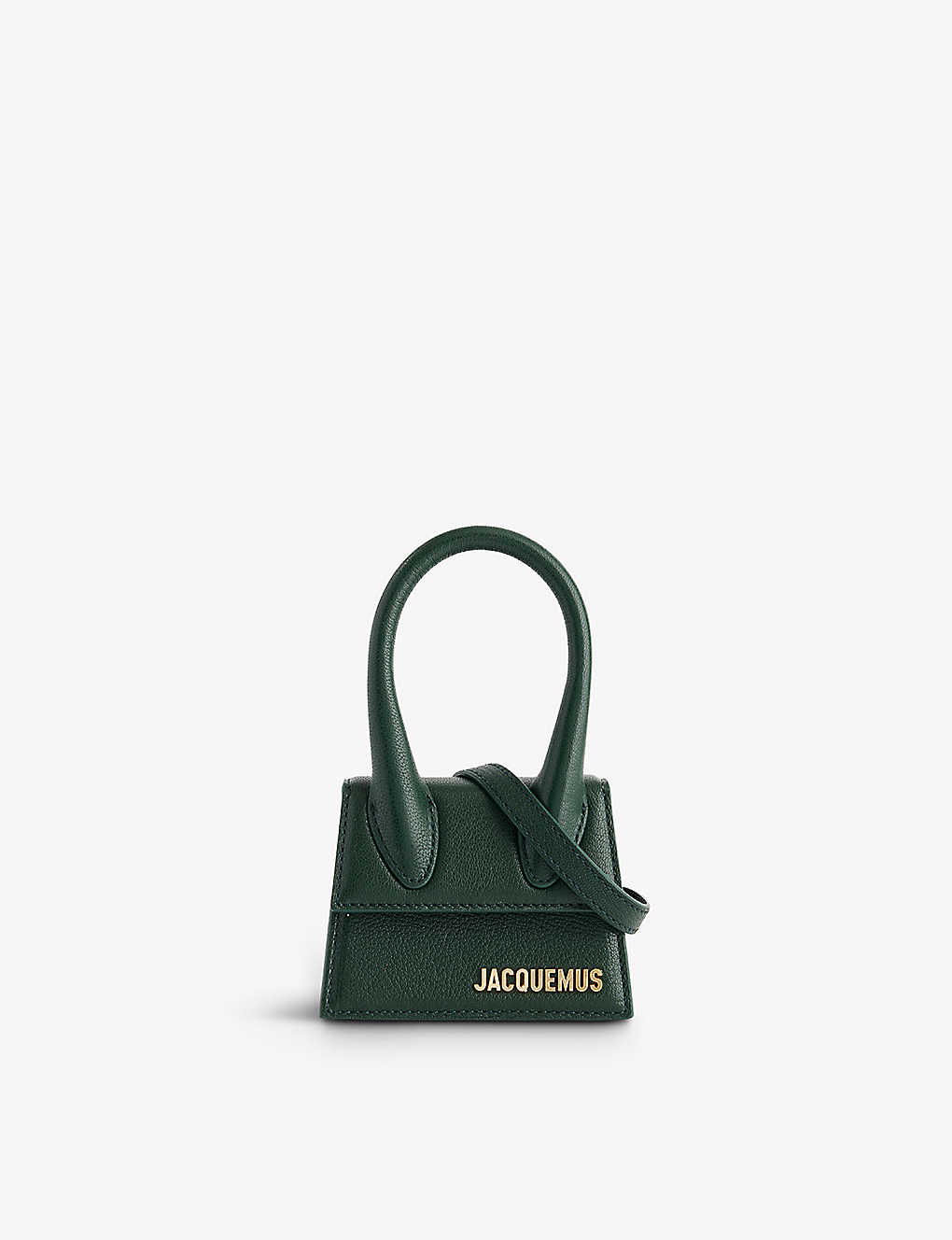 Jacquemus Le Chiquito Moyen Top-handle Bag In Dark Green