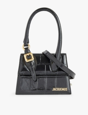 JACQUEMUS: Le Chiquito medium croc-effect leather top-handle bag