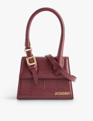 JACQUEMUS: Le Chiquito medium croc-effect leather cross-body bag