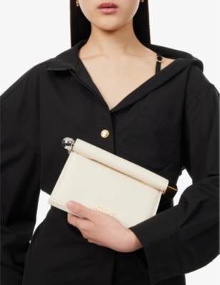 JACQUEMUS: La Petite Pochette Rond leather clutch bag