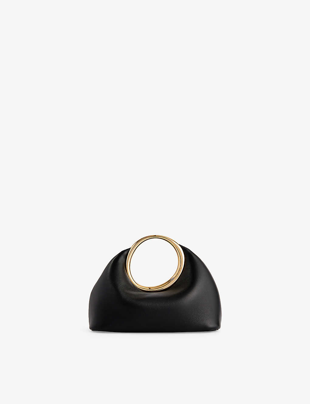 Shop Jacquemus Black Le Petit Calino Leather Top-handle Bag