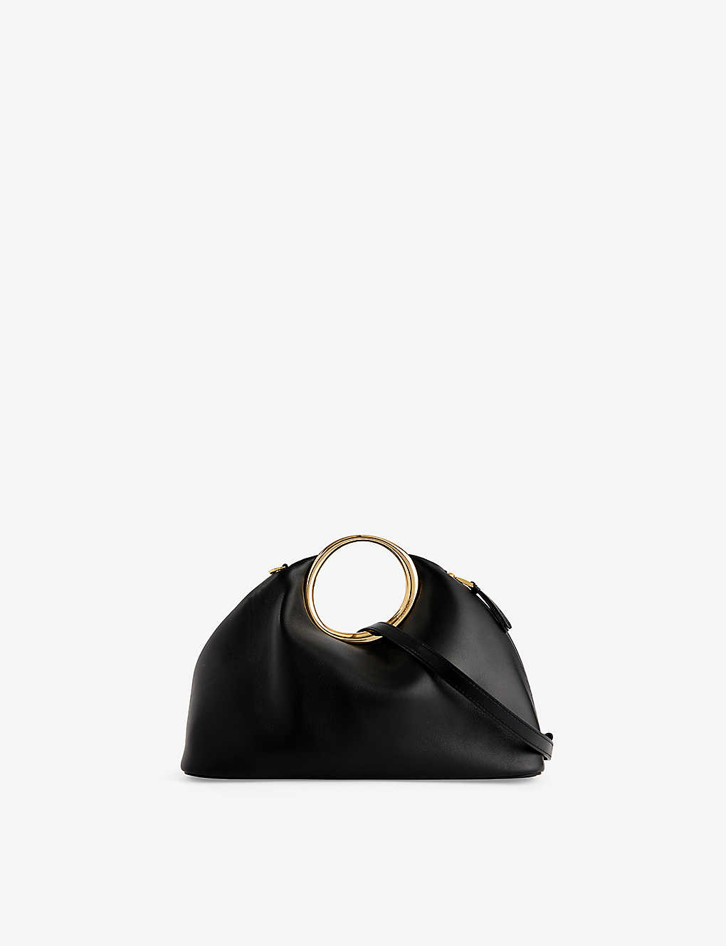 Shop Jacquemus Le Calino Leather Top-handle Bag In Black