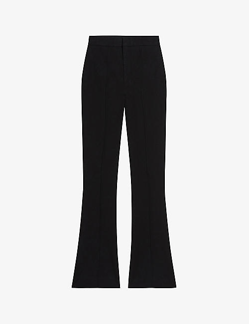 TED BAKER: Belenah slim-fit high-rise stretch-cotton trousers