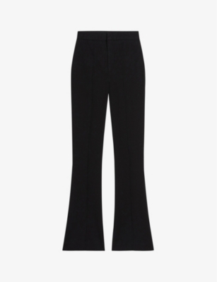 Ted Baker Womens Black Belenah Slim-fit High-rise Stretch-cotton Trousers