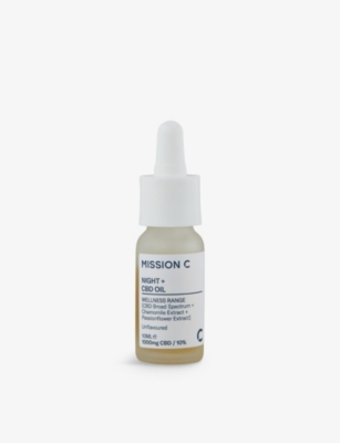 Mission C 1000mg Night + 10% Cbd Oil 10ml In White