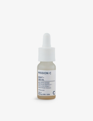 Mission C 2000mg Night + 20% Cbd Oil 10ml In White