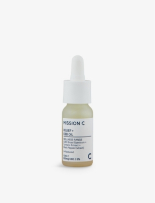 Mission C 500mg Relief + 5% Cbd Oil 10ml In White