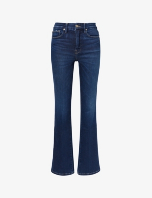 GOOD AMERICAN: Good Classic bootcut high-rise stretch-denim jeans