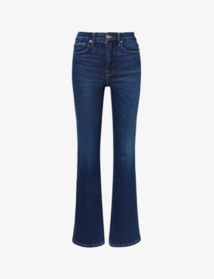 Shop Good American Women's Indigo Good Classic Bootcut High-rise Stretch-denim Jeans In Blue