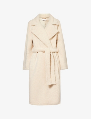 GOOD AMERICAN: Uniform faux-fur trench coat