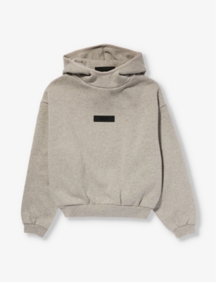 FEAR OF GOD ESSENTIALS - Brand-patch relaxed-fit cotton-blend hoody 4 ...