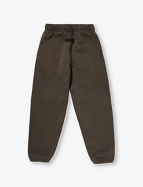 FEAR OF GOD ESSENTIALS: Brand-patch relaxed-fit cotton-blend  jogging bottoms 4-16 years