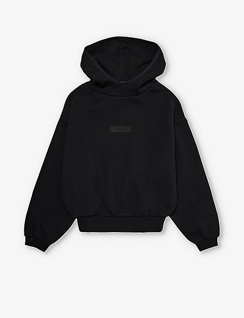 FEAR OF GOD ESSENTIALS: Kids ESSENTIALS brand-patch cotton-jersey hoody 4-16 years