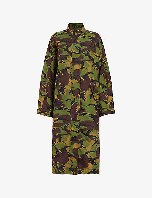 ALLSAINTS: Daneya relaxed-fit camouflage cotton parka