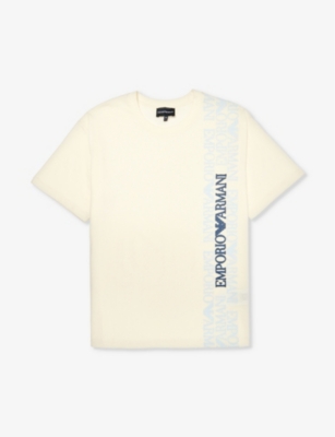 EMPORIO ARMANI: Logo-print cotton-jersey T-shirt 4-16 years
