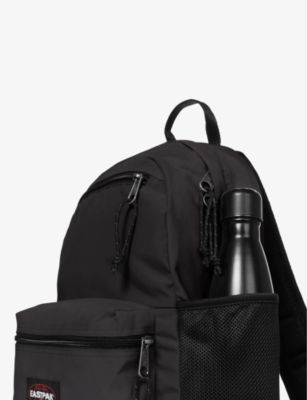 Shop Eastpak Morler Powr Logo-print Polyamide Backpack In Black