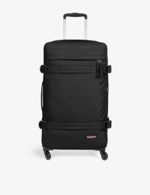 Eastpak Black Transit'r Medium Woven Suitcase 70cm