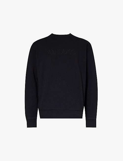 JW ANDERSON: Logo-embroidered relaxed-fit cotton sweatshirt
