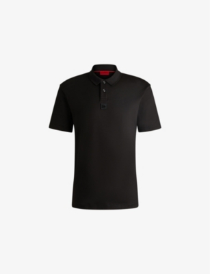 HUGO: Brand-Plaque Short-Sleeve Cotton Polo Shirt