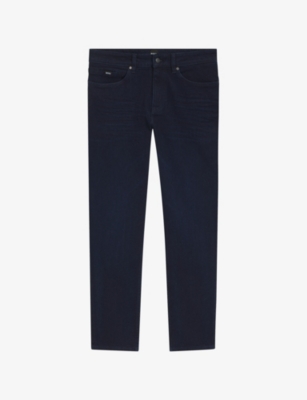 Mens Boss Delaware Slim-Fit Stretch-Denim Jeans