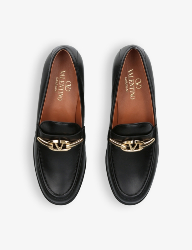 VLOGO Gate leather loafers