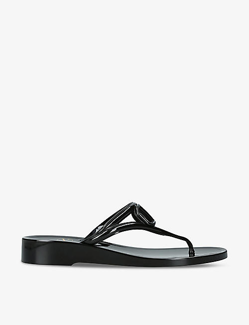 VALENTINO GARAVANI: VLOGO rubber thong sandals