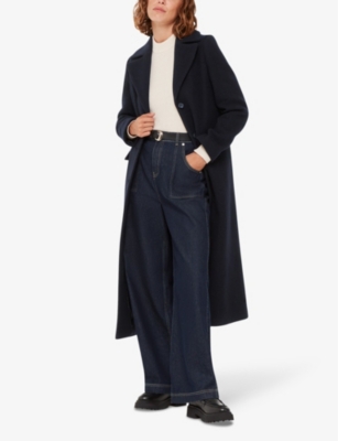WHISTLES: Amalia single-breasted wool-blend coat