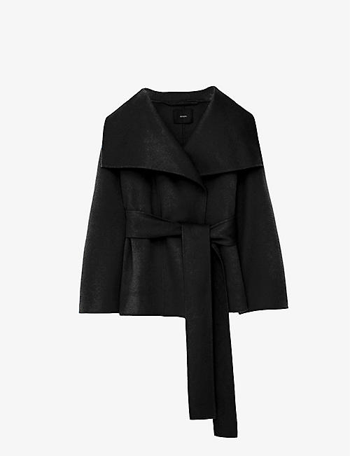 JOSEPH: Adrienne double-faced belted wool and cashmere coat