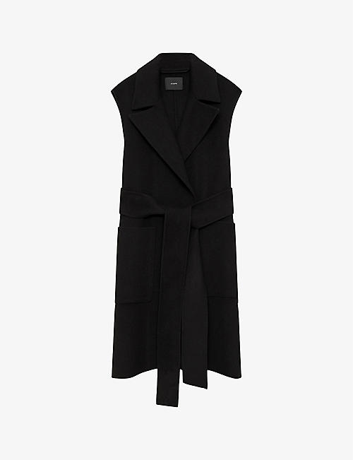 JOSEPH: Garance sleeveless relaxed-fit wool and cashmere-blend jacket