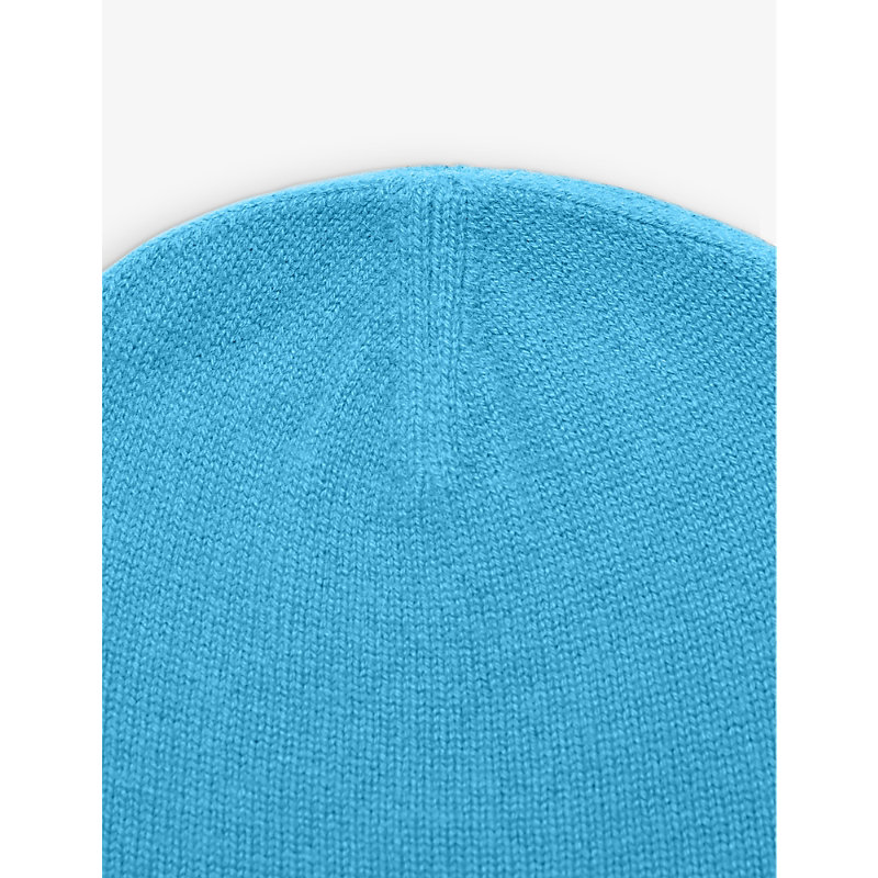 Shop Joseph Ribbed-knit Cashmere Beanie Hat In Dark Arctic