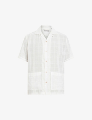 ALLSAINTS: Indio relaxed-fit short-sleeve organic-cotton shirt