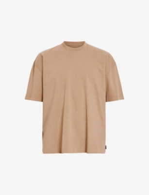 ALLSAINTS: Jase logo-tab relaxed-fit organic-cotton T-shirt