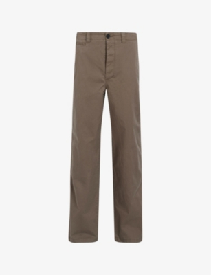 ALLSAINTS: Jovi relaxed-fit wide-leg stretch organic-cotton trousers
