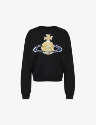 VIVIENNE WESTWOOD: Time Machine graphic-print organic-cotton sweatshirt