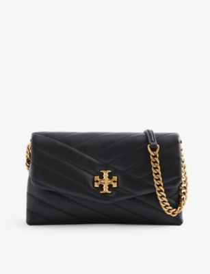 TORY BURCH: Kira chevron leather wallet-on-chain