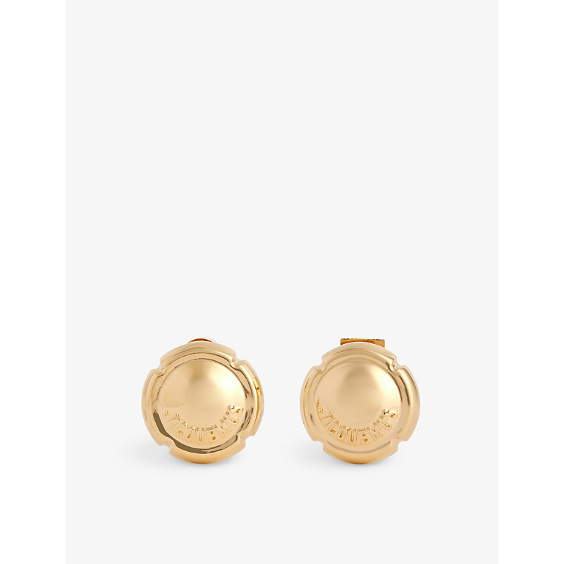 Jacquemus Womens Light Gold Les Festiva Brass Earrings