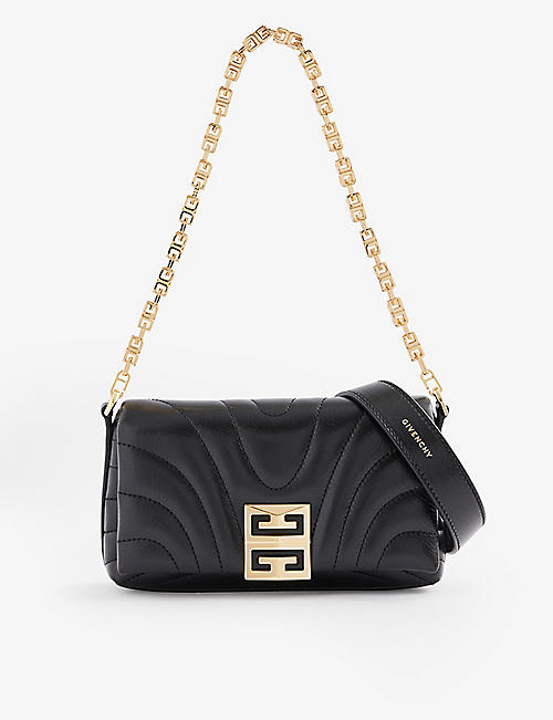 GIVENCHY: 4G-chain leather wallet-on-chain