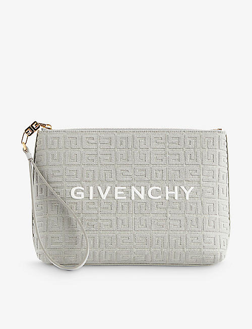 GIVENCHY: Branded cotton-blend pouch