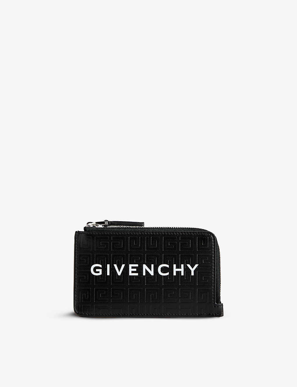 Givenchy Black Branded Faux-leather Cardholder