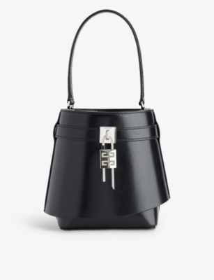 GIVENCHY: Shark Lock leather cross-body bag