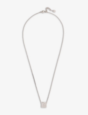 Givenchy Womens Silvery 4g Brass Necklace
