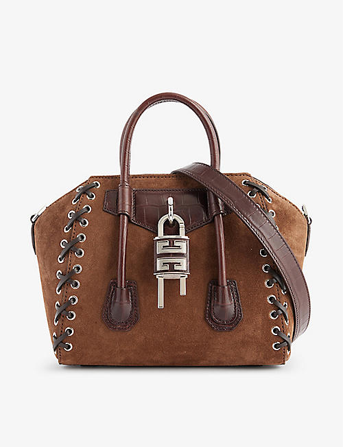 GIVENCHY: Antigoa Lock leather top-handle bag