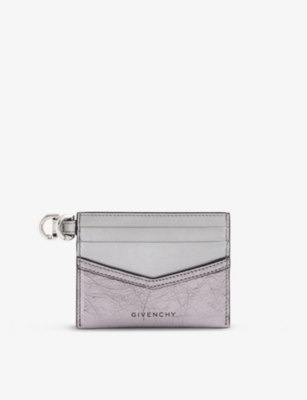 Givenchy Silvery Grey Voyou Leather Card Holder
