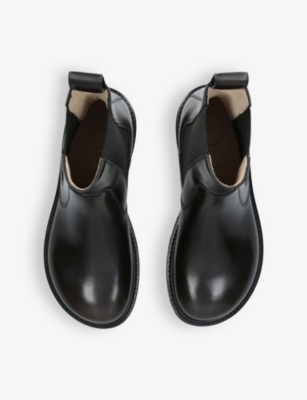 Shop Loewe Women's Blk/other Blaze Leather Chelsea Boots