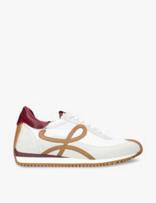 LOEWE: Flow Runner monogram leather and shell trainers