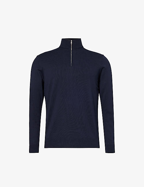 ARNE: Funnel-neck relaxed-fit cotton-knit jumper