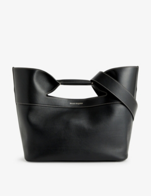 Alexander Mcqueen The Bow Small Tote In Black