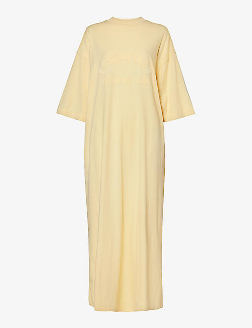 FEAR OF GOD ESSENTIALS: ESSENTIALS relaxed-fit cotton-blend midi dress