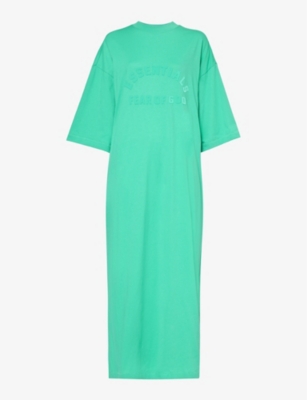 FEAR OF GOD ESSENTIALS: ESSENTIALS relaxed-fit cotton-blend midi dress